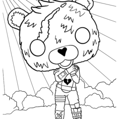 Hugging Team Captain Pink Bear